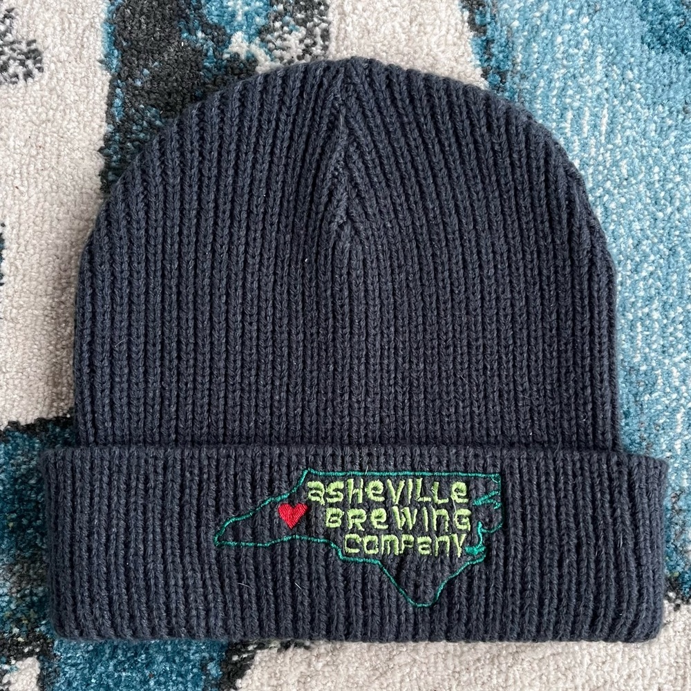 Asheville Brewing Company winter beanie cap Asheville NC